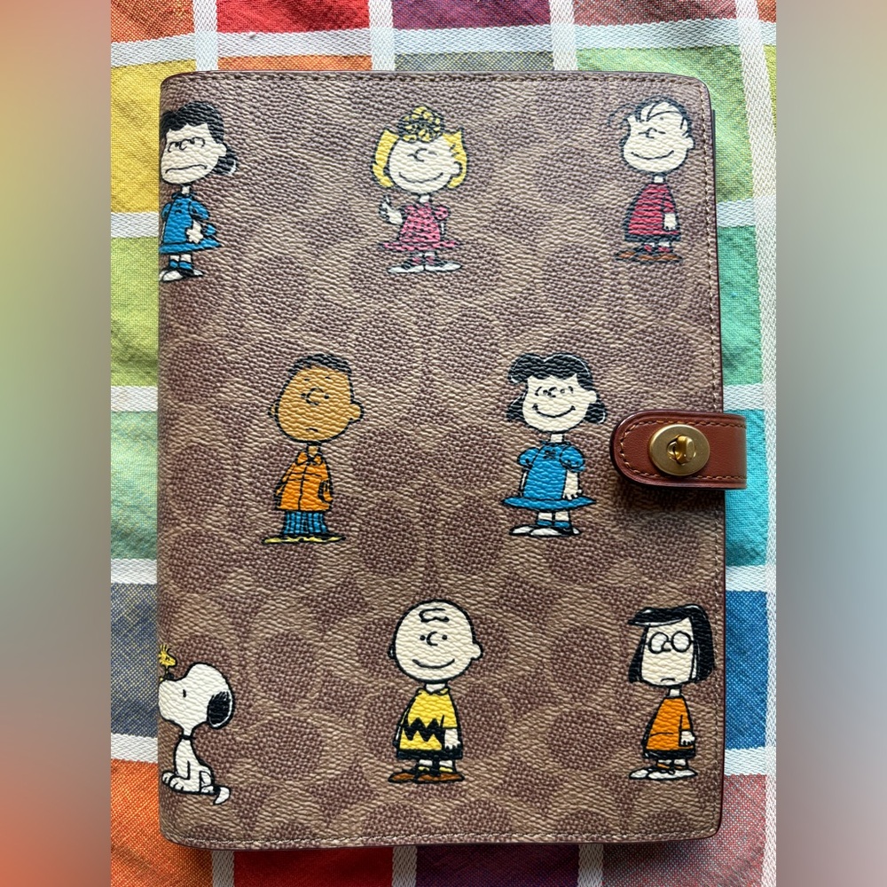 ๐ถ๐๐ถ COACH X PEANUTS NOTEBOOK IN SIGNATURE CANVAS ๐ถ๐๐ถ NWT ๐ถ๐๐ถ - Picture 2 of 15